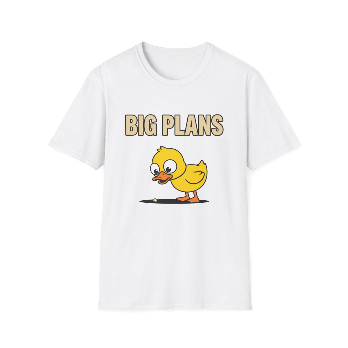 Big Plans Chick T-Shirt — Cute Yellow Duck Graphic Tee