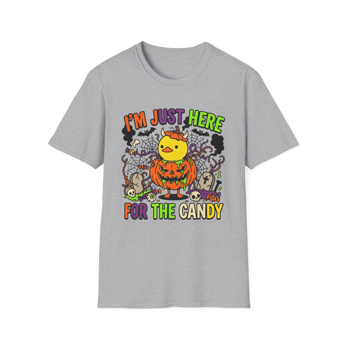 Halloween Chick 'I'm Just Here For The Candy' T-Shirt