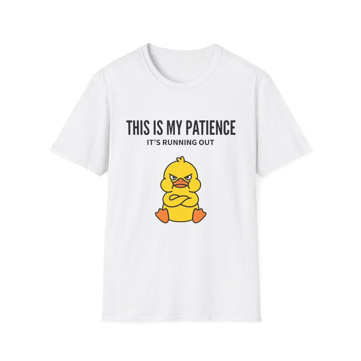 This Is My Patience Tee — "It’s Running Out" Angry Duck T-Shirt