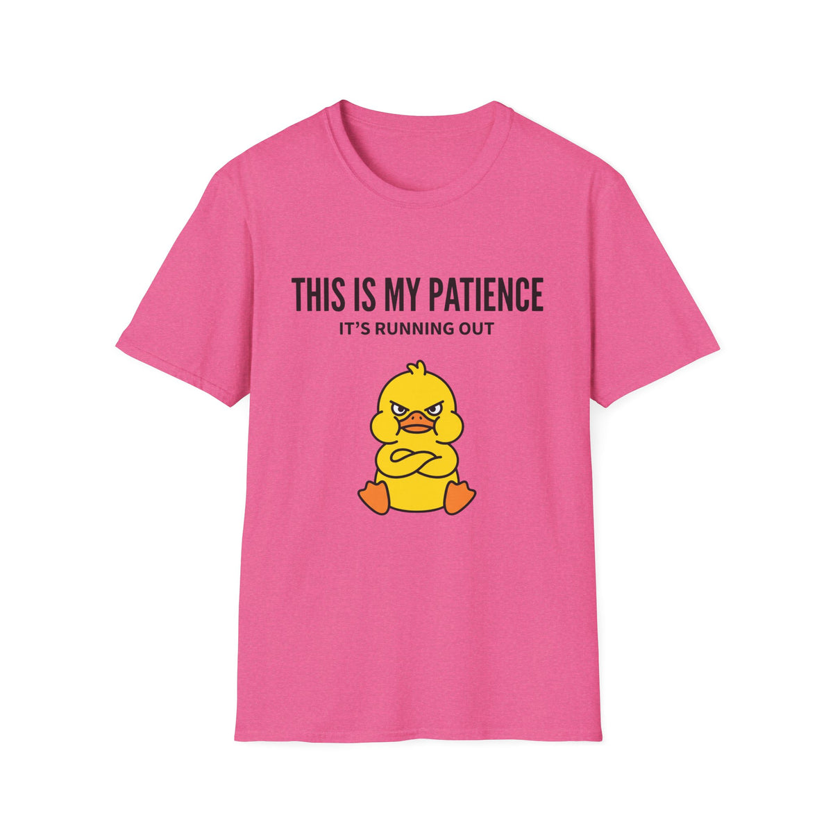 This Is My Patience Tee — "It’s Running Out" Angry Duck T-Shirt