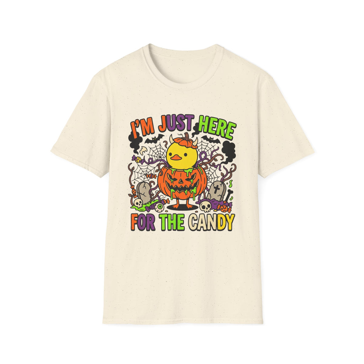 Halloween Chick 'I'm Just Here For The Candy' T-Shirt