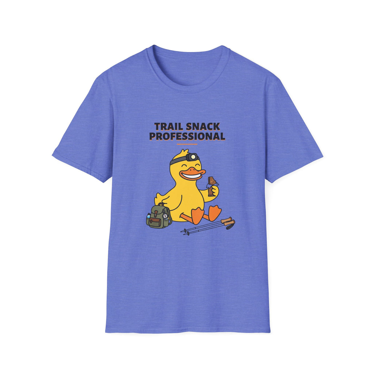 Trail Snack Professional T-Shirt — Funny Hiking Duck Outdoor Tee