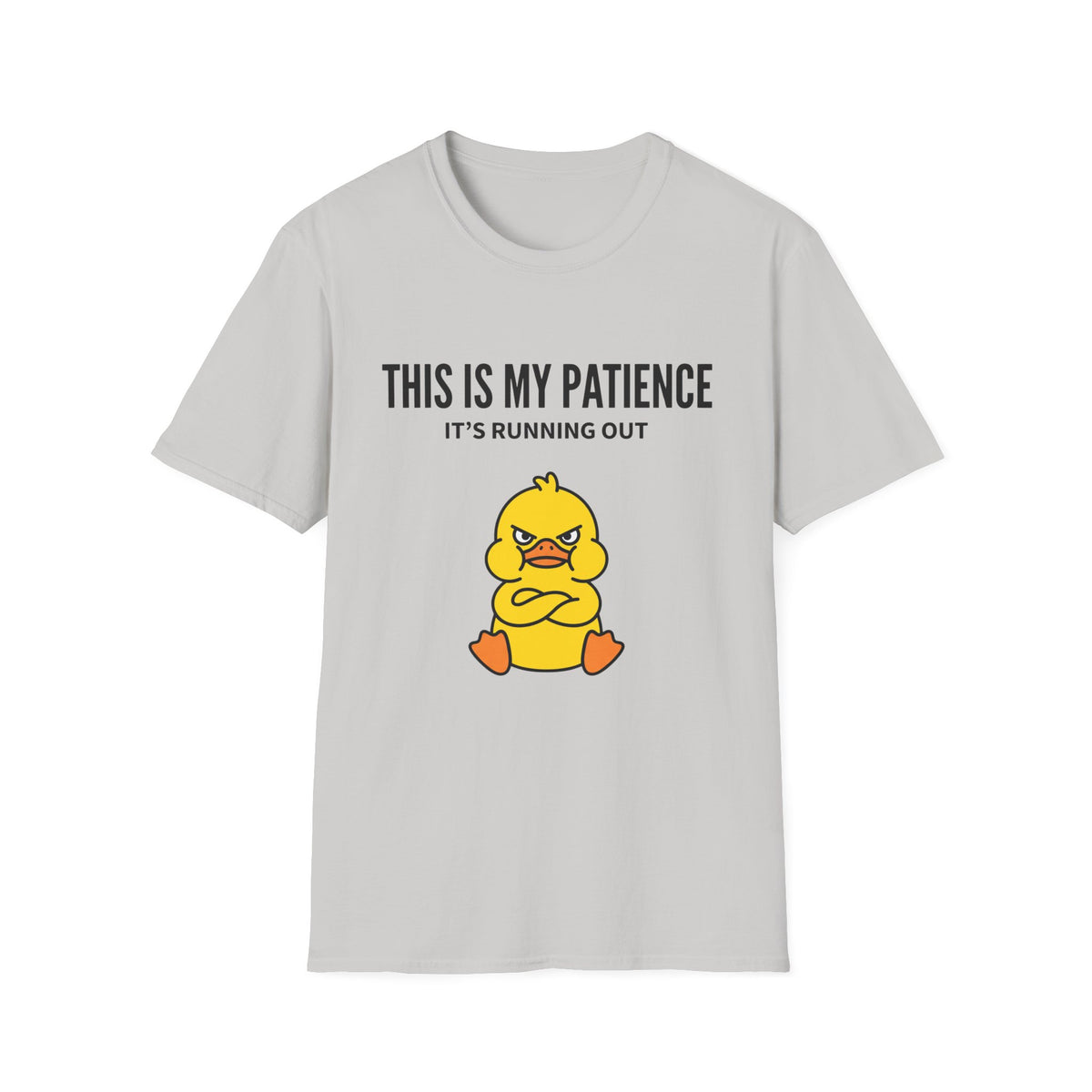 This Is My Patience Tee — "It’s Running Out" Angry Duck T-Shirt