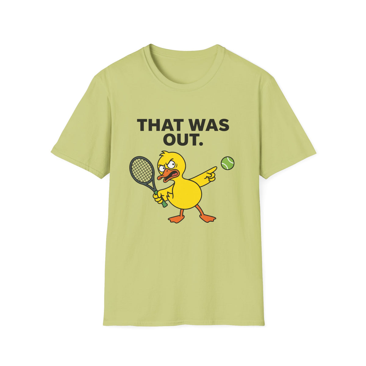 That Was Out Duck Tennis T-Shirt