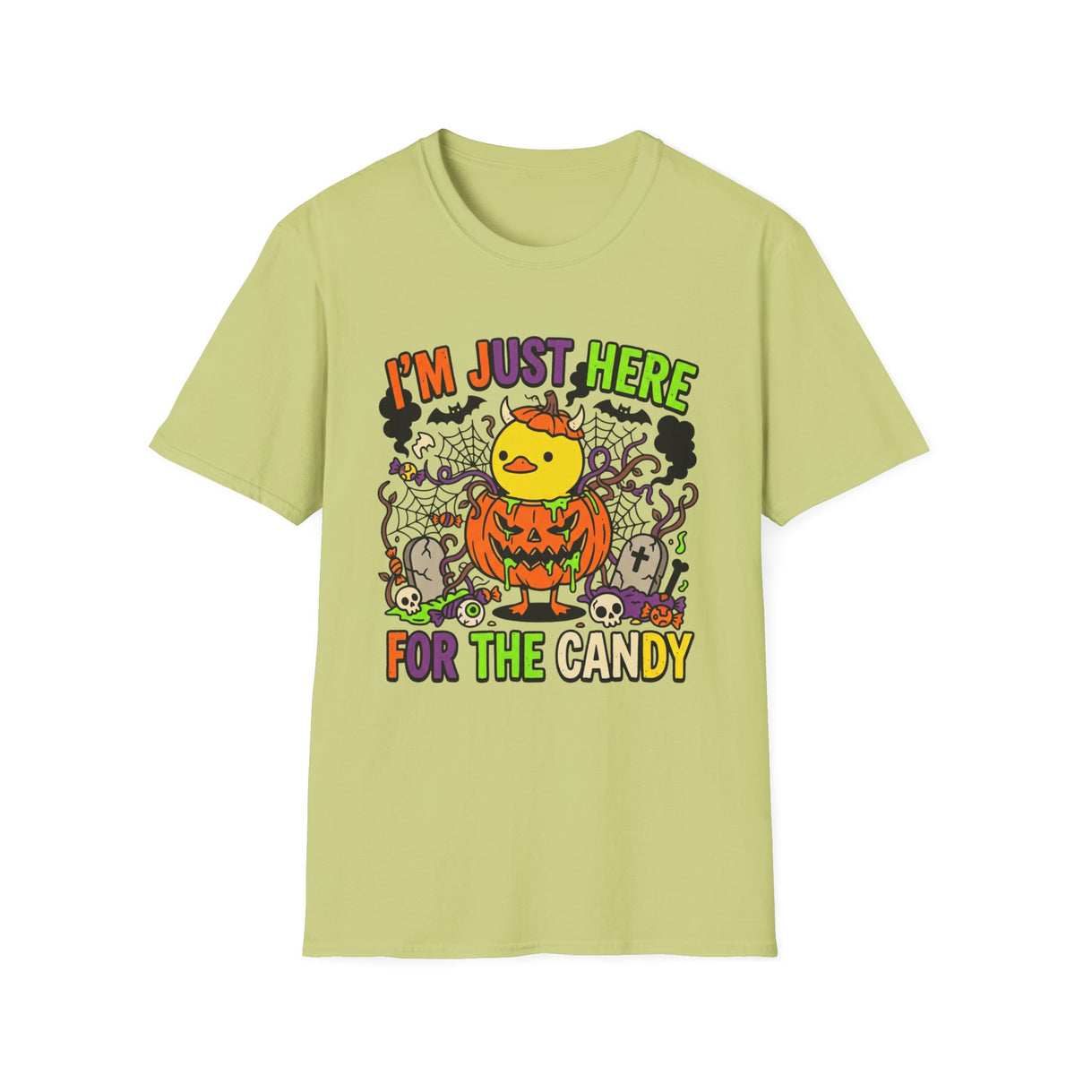 Halloween Chick 'I'm Just Here For The Candy' T-Shirt