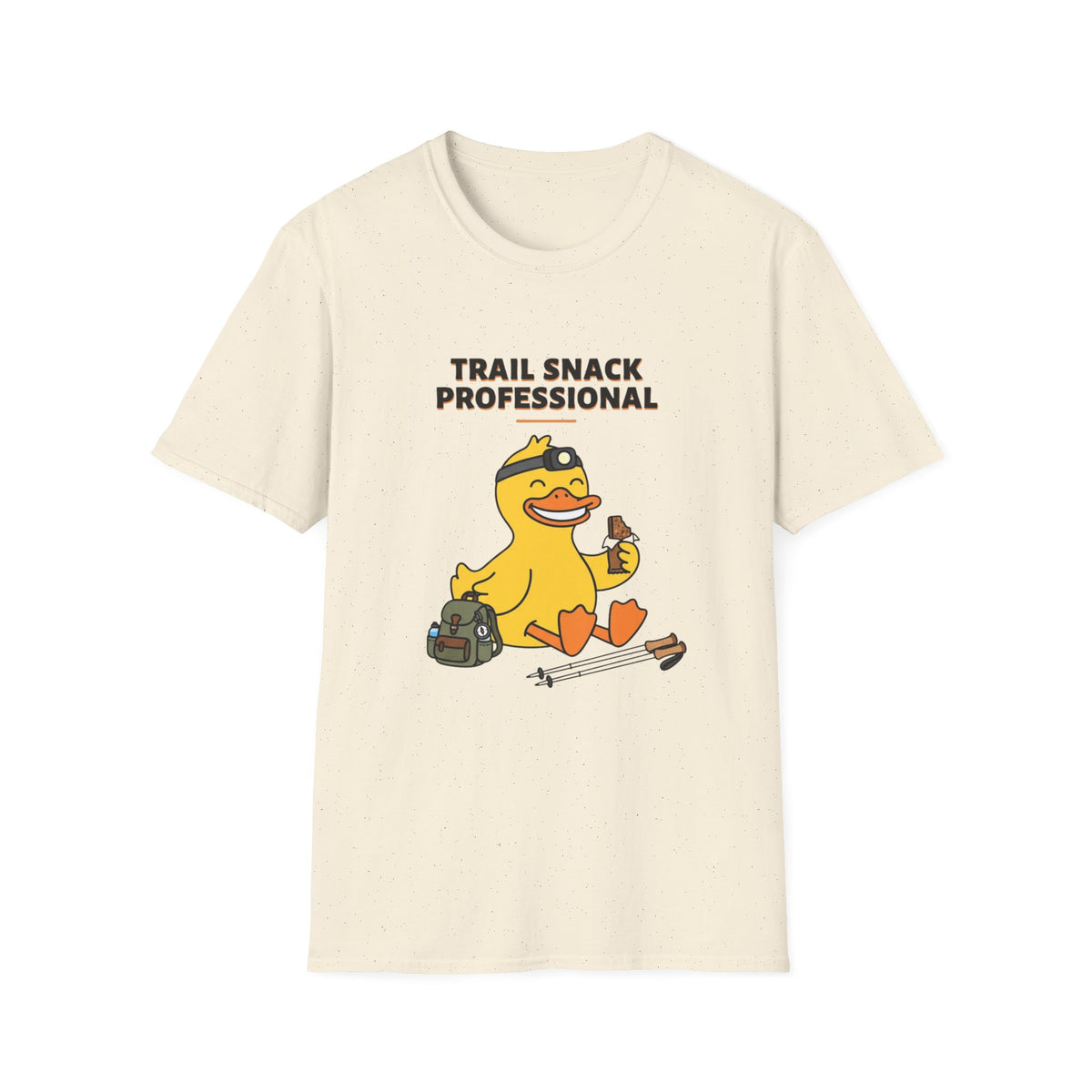 Trail Snack Professional T-Shirt — Funny Hiking Duck Outdoor Tee
