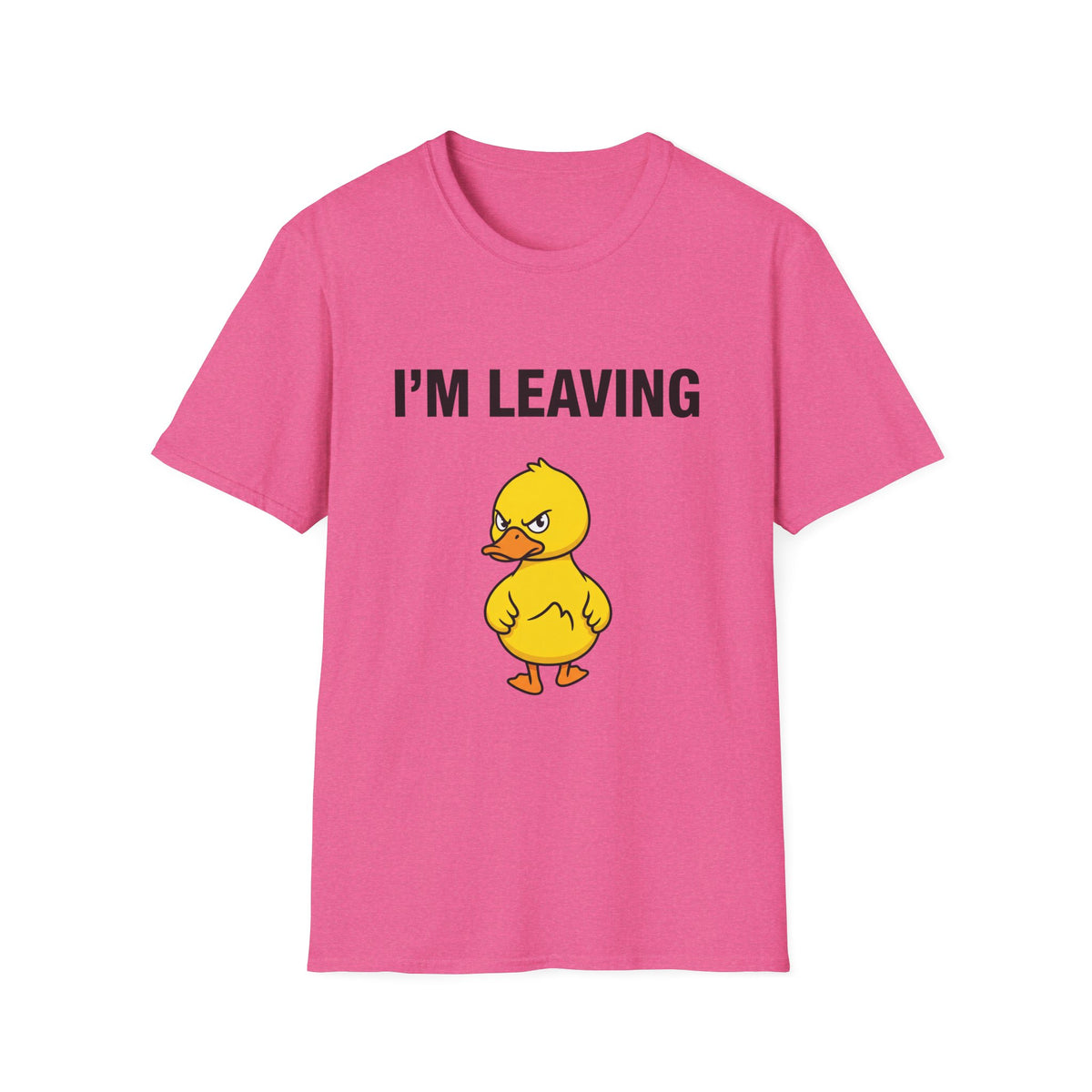 I’m Leaving T‑Shirt — Funny Angry Duck Graphic Tee