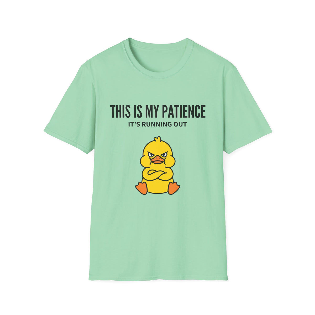 This Is My Patience Tee — "It’s Running Out" Angry Duck T-Shirt