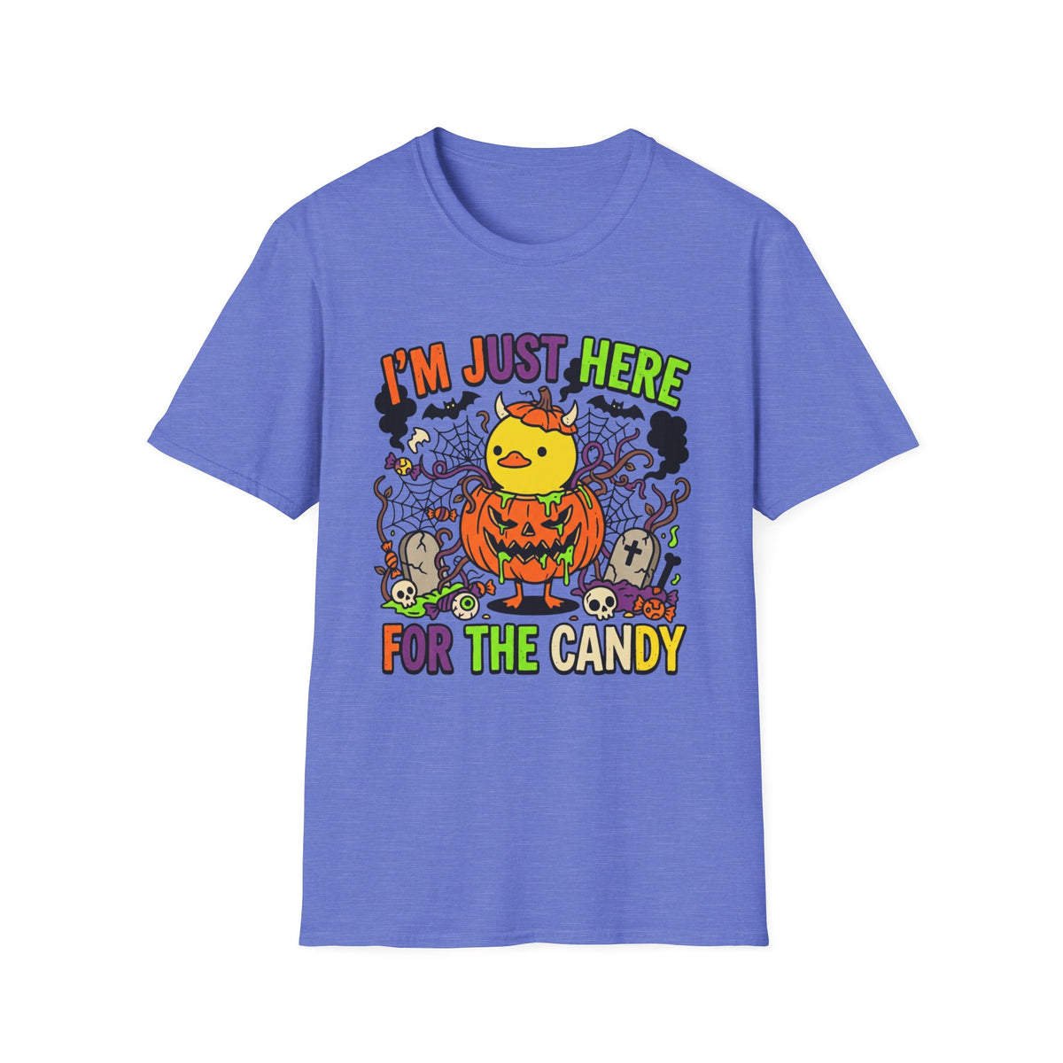 Halloween Chick 'I'm Just Here For The Candy' T-Shirt
