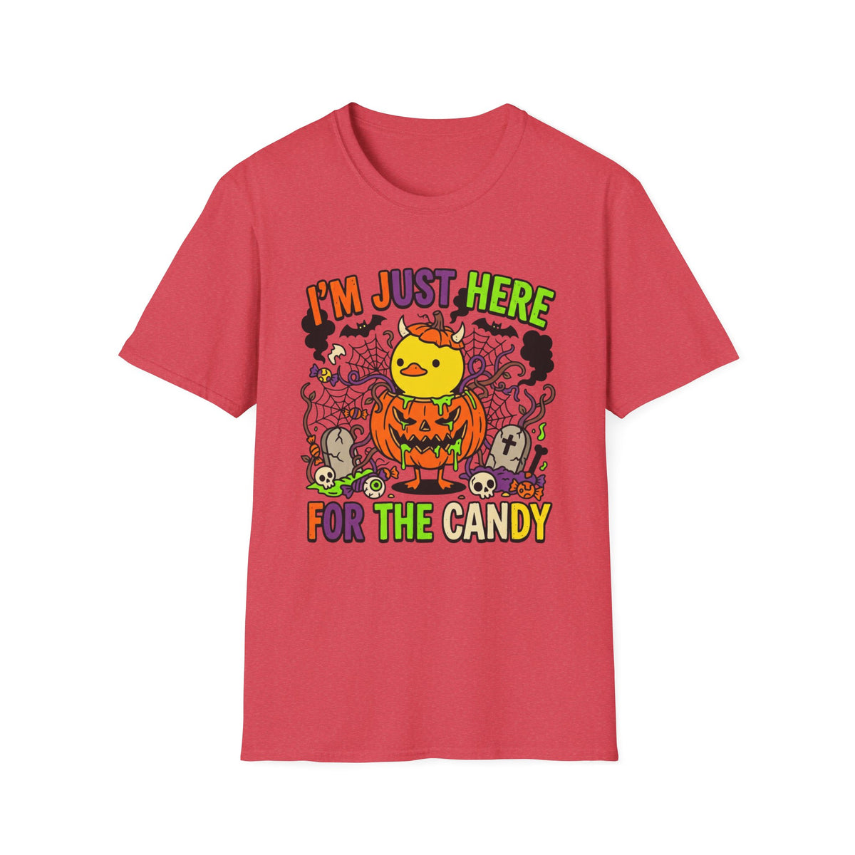 Halloween Chick 'I'm Just Here For The Candy' T-Shirt