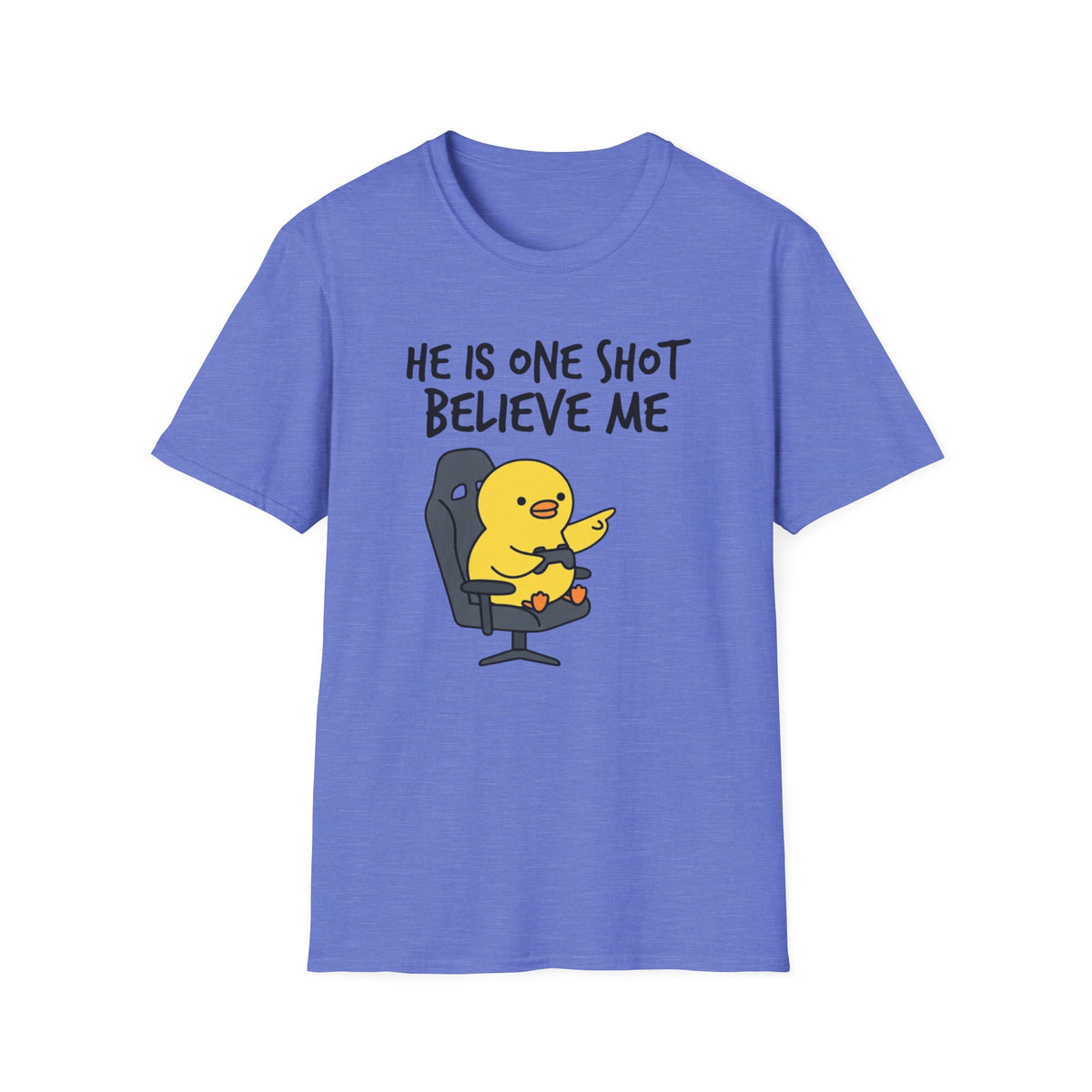 One Shot Believe Me Tee — Cute Yellow Chick Graphic T-Shirt