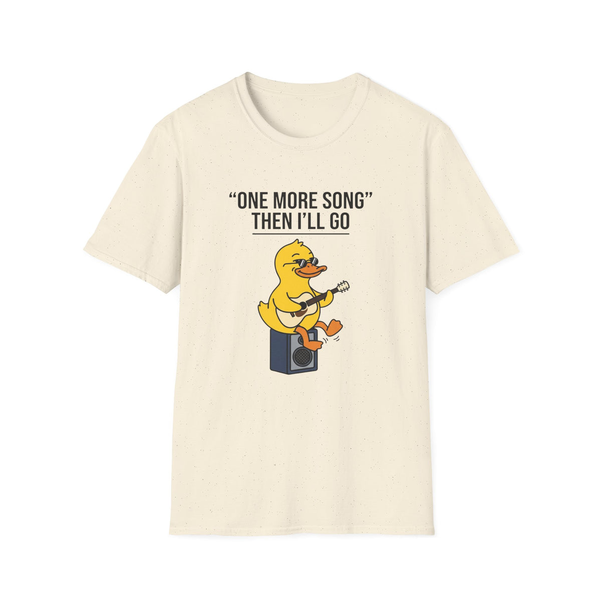 T-Shirt — “One More Song” Duck Playing Guitar Graphic Tee