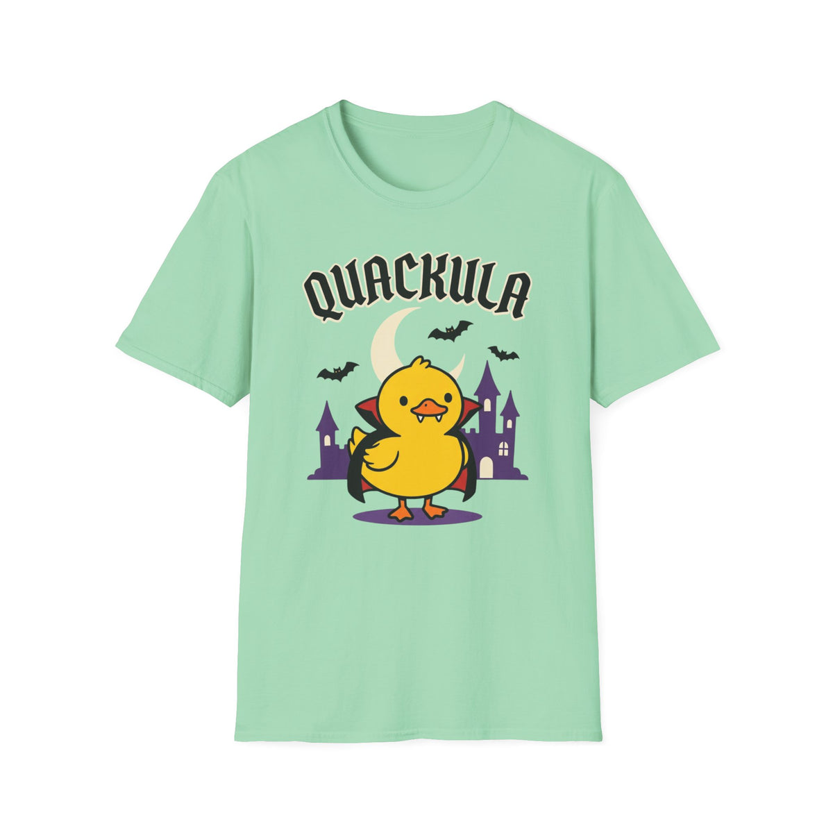Quackula Halloween T-Shirt – Cute Vampire Duck Costume Tee