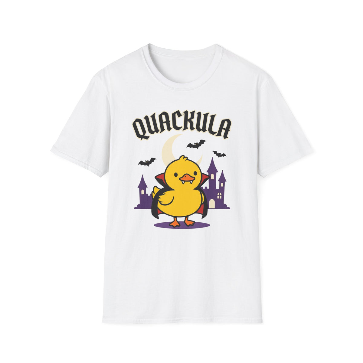 Quackula Halloween T-Shirt – Cute Vampire Duck Costume Tee